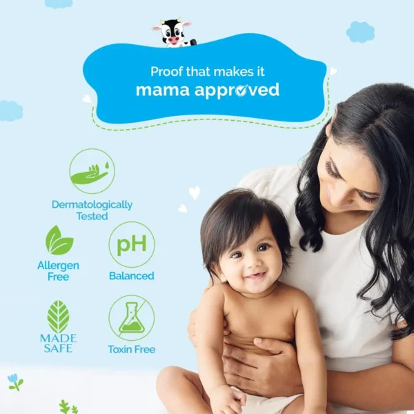MAMAEARTH Milky Soft Baby Body Wash | with Oats, Milk & Calendula - Image 2
